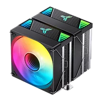 Кулер для процессора/ CPU Cooler JONSBO CR-3000 ARGB (260W, 4-pin PWM, 160mm, Al/ Cu, 7x6mm, ARGB, 2x120mm, 59.48CFM, 32.0dBA, 1500RPM, S: 1851/ 1700/ 1200/ 115X/ 2011, AM4/ AM5 Black) (CR-3000 ARGB BLACK)