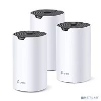 TP-Link Deco S7(3-pack), AC1900 Домашняя Mesh Wi-Fi система, до 600 Мбит/ с на 2,4 ГГц + до 1300 Мбит/ с на 5 ГГц, 3 встр.антенны, 3 гиг. порта (WAN/ LAN)
