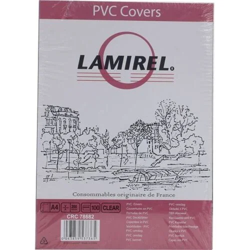 Обложки для переплёта Fellowes A4 200мкм прозрачный (100шт) Lamirel (LA-78682)