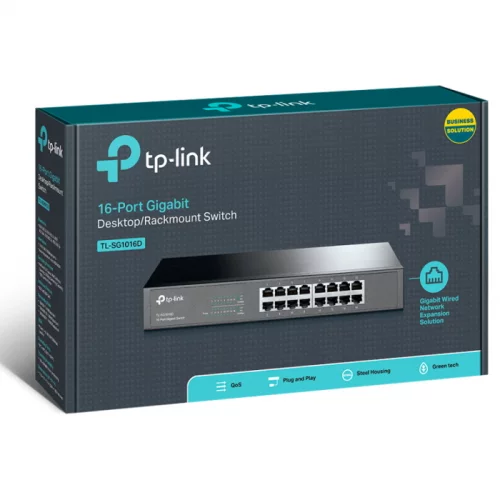 Коммутатор TP-LINK 16x RJ45 (TL-SG1016D) фото 4