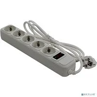 Exegate EX266863RUS Сетевой фильтр Exegate SP-5-1.5W (5 розеток, 1.5м, евровилка, белый)