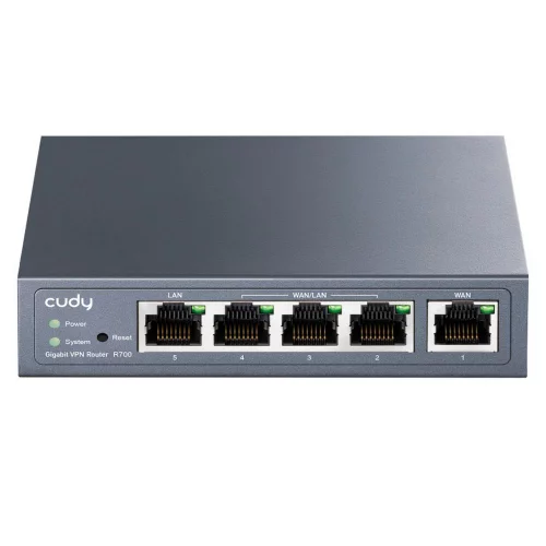 Маршрутизатор/ Gigabit Multi-WAN VPN Router, 1 GbE WAN, 1GbE LAN, 3 Configurable WAN/LAN, Load balancing, Link Backup, Zerotier/Wireguard/OpenVPN/IPSec/L2TP/PPTP VPN Server and Client, Zerotier, IPv6, TR069/098/TR181/TR111, DNS over (R700) фото 2