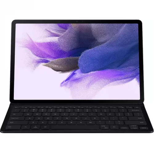 Чехол-клавиатура Samsung для Galaxy Tab S7+/FE полиуретан/поликарбонат черный (EF-DT730BBRGRU)
