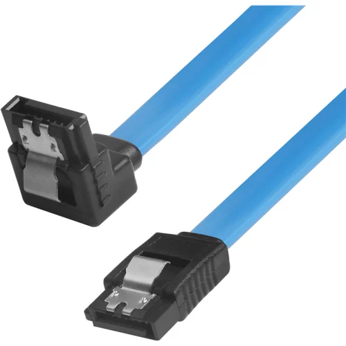 Кабель интерфейсный угловой SATA III 0.5 m Greenconnect GC- ST1041-0.5 m, SATA III - SATA III до 6Gbps, 26 AWG, 7pin / 7pin угловой разъем, медь, пакет (GC-ST1041-0.5M)