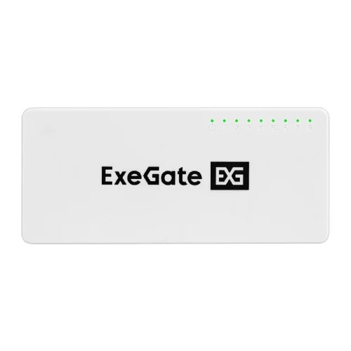 Exegate EX298688RUS Коммутатор неуправляемый ExeGate EDGS-1008C (8-портовый гигабитный UTP 10/100/1000 Base-T, с функцией энергосбережения (EEE), настольный/настенный) фото 3