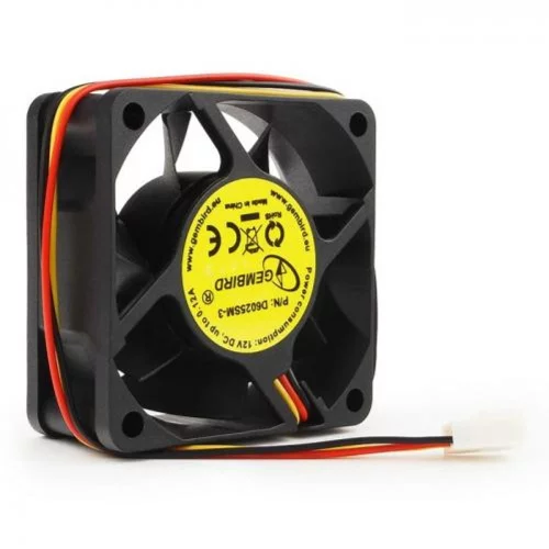 Gembird Вентилятор 60x60x25, втулка, 3pin, провод 25см [D6025SM-3]