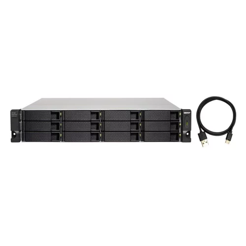 Полка расширения сетевого хранилища без дисков/ SMB QNAP TL-R1200C-RP USB 3.2 Gen 2 Type-C JBOD storage enclosure, 12-tray 3,5/2,5 w/o HDD, 2xPSU. Rackmount. W/o rail kit RAIL-B02 фото 5