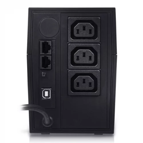 Источник бесперебойного питания (черный)/ Powercom RPT-1000AP 600W 3*IEC320, USB, RJ-45 фото 2