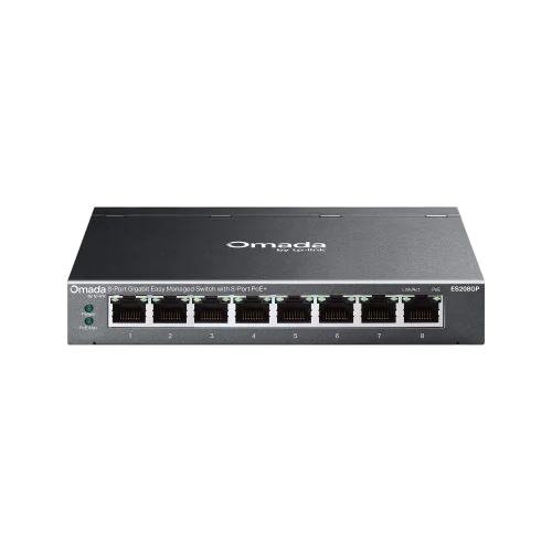 Коммутатор/ Omada 8-Port Gigabit Easy Managed Switch with 8-Port PoE+ (ES208GP)