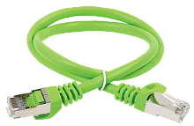 Коммутационный шнур (патч-корд) кат.6 FTP PVC 0,5м зелёный (PC02-C6F-05M)