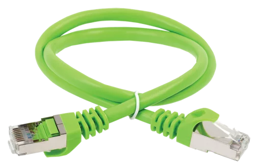 Коммутационный шнур (патч-корд) кат.6 FTP PVC 0,5м зелёный (PC02-C6F-05M)