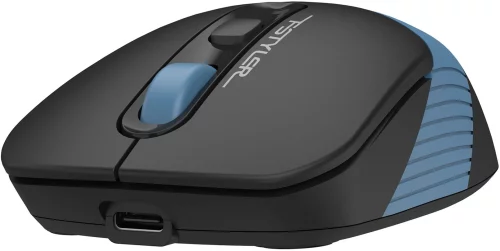 Мышь A4Tech Fstyler FB10CS черный/ синий оптическая (2000dpi) silent беспроводная BT/ Radio USB (4but) (FB10CS USB ASH BLUE) фото 6