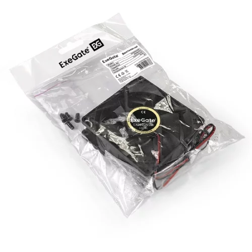 Exegate EX283381RUS Вентилятор ExeGate EX08025SM, 80x80x25 мм, Sleeve bearing (подшипник скольжения), Molex, 2000RPM, 25dBA фото 3