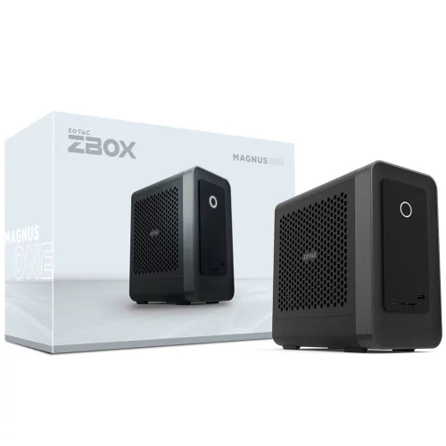 Платформа мини ПК ZOTAC ZBOX-ERP74070SC-BE, NVIDIA RTX4070 Super, Intel i7-14700, 2x DDR5 SODIMM slots, M2 SSD slot, 2.5 SATAIII BAY, WIFI, BT, 2.5G LAN, GLAN, 3x DP, HDMI, EU+UK PLUG, black