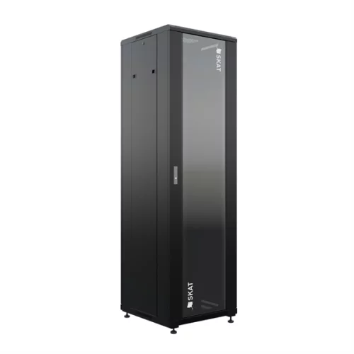 (4404) Бастион SKAT TB-22R680PF-B Телекоммуникационный шкаф 32U/600x600мм/Пд-стекло/Зд-металл/RAL9005/69кг/1.5 л.г (SKAT TB-32R660GF-B)