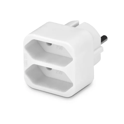 Сетевой разветвитель Buro BU-PS2F-W (2 розетки) белый (пакет ПЭ) фото 3