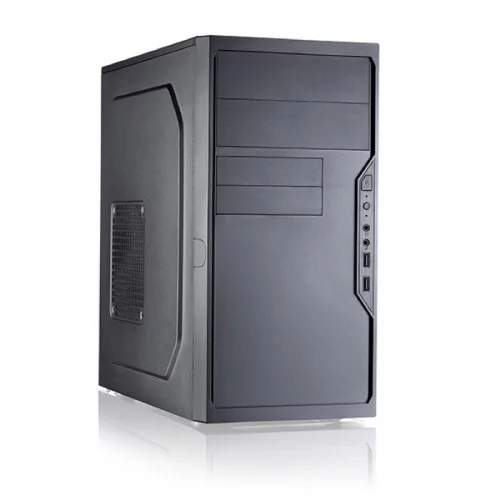 Корпус с блоком питания 450Вт./ Case Foxline FL-733, mATX, 2x5.25EXT, 2x3.5EXT, 5x3.5INT, 2xUSB2.0, HDA, w/o FAN, w/450W ATX PSU, w/1.2m EU pwr cord (FL-733-FZ450R)