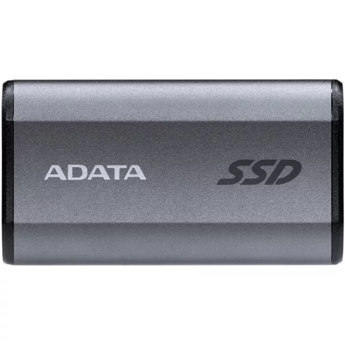 Твердотельный накопитель/ ADATA External SSD SE880, 500GB, Type-C, USB 3.2 Gen2х2, up to R/W 2000/2000 MB/s, 64.8x35x12.5mm, Titanium Gray (5 лет) (AELI-SE880-500GCGY)