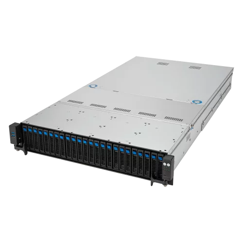 Серверная платформа/ ASUS RS521A-E12-RS24U, 2U, 1 x SP5 LGA 6096 360W, 24 x DDR5 6400/ 4800*, 12x 3.5