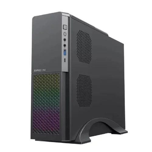 Zircon Корпус Desk MINI 300W (Desktop, Micro-ATX, Черн., 1*USB3.0, 1*Type-C, 1*80мм) фото 2