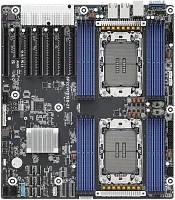 Материнская плата/ ASRock SP2C741D16X-2T, EEB, 2x LGA 4677 5th/ 4th Gen Intel Xeon Scalable, 16x DDR5 RDIMM, 6x PCIe5.0 x16, 1x PCIe5.0 x8, 2x MCIO (PCIE5.0 x8), 3x OcuLink (PCIE3.0 x4 or 4x SATA), 1x (90-SXGB50-AOUAYF)