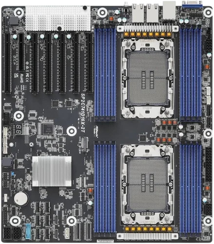 Материнская плата/ ASRock SP2C741D16X-2T, EEB, 2x LGA 4677 5th/ 4th Gen Intel Xeon Scalable, 16x DDR5 RDIMM, 6x PCIe5.0 x16, 1x PCIe5.0 x8, 2x MCIO (PCIE5.0 x8), 3x OcuLink (PCIE3.0 x4 or 4x SATA), 1x (90-SXGB50-AOUAYF)