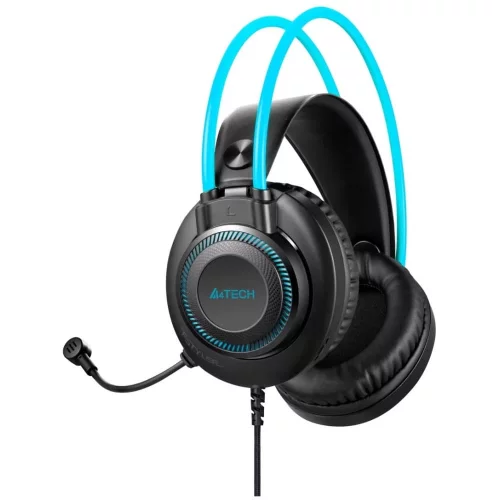 Гарнитура A4Tech Fstyler FH200U USB серая/ синяя (FH200U BLUE) фото 4