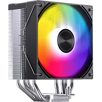 Кулер для процессора/ CPU Cooler JONSBO CA40 ARGB (225W, 4-pin PWM, 157mm, Al/Cu, 4x6mm, ARGB, 1x120mm, 69.61CFM, 32.6dBA, 1800RPM, S: 1851/1700/1200/115X, AM4/AM5 Black)