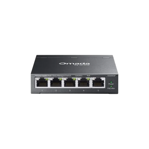 Коммутатор/ Omada 5-Port Gigabit Easy Managed Switch with 4-Port PoE+ (ES205GP)