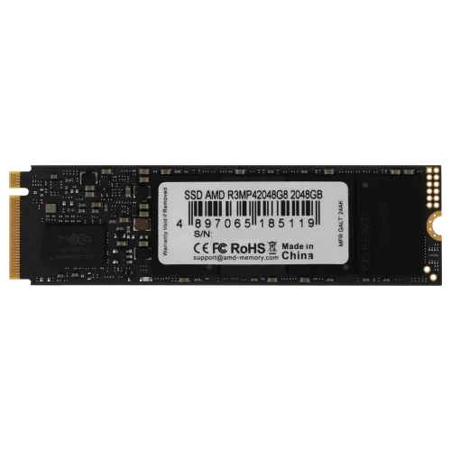 Накопитель SSD AMD PCIe 4.0 x4 2TB R3MP42048G8 Radeon M.2 2280