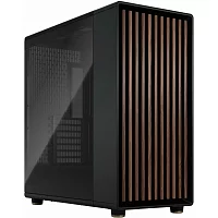 Корпус без блока питания/ Fractal Design North XL TG Dark Tint, Full-Tower, 3x140mm E-ATX, ATX, mATX, mITX Wood panel, Charcoal Black (FD-C-NOR1X-02)