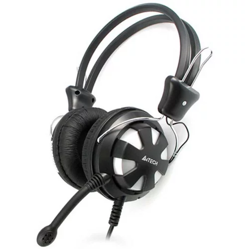 Гарнитура A4Tech HS-28 серебристая/ черная (HS-28 (SILVER BLACK)) фото 2