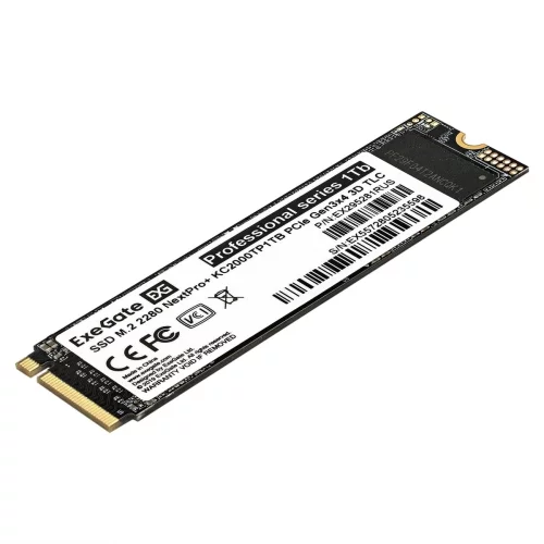 Exegate SSD M.2 2280 1Tb ExeGate NextPro+ KC2000TP1TB (PCIe Gen3x4, NVMe, 22x80mm, 3D TLC) (EX295281RUS)