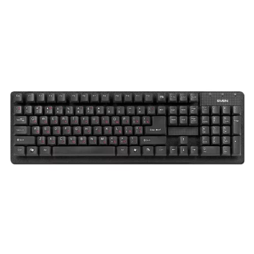 Клавиатура SVEN Standard 301 USB чёрная (SV-03100301UB)