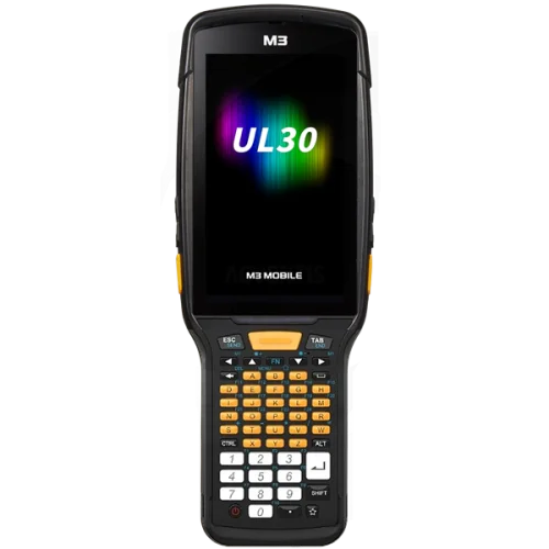 Терминал сбора данных M3 Mobile UL30F Android 14.0 GMS, HD, 802.11 a/ b/ g/ n/ ac/ ax, SE5800, Rear Camera, BT5.3, NFC(HF), 8G/ 12G, 53K, 6700mAh Bat for low temperature & Bullet Proof Film, Hand Strap. Req CRD&PWR (U30F0E-ULRFES-HF)