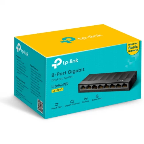 Коммутатор TP-Link LS1008G 8x RJ-45 (LS1008G) фото 2