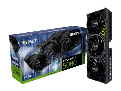 Видеокарта PCIE16 RTX5080 16GB PA-RTX5080 GAMINGPRO 16GB V1 PALIT (NE75080019T2-GB2031Y)