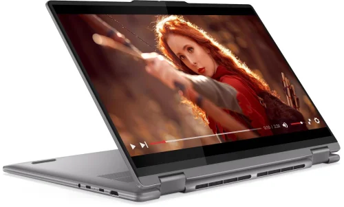 Ноутбук трансформер Lenovo Yoga 7 2-in-1 16AHP9 16(1920x1200 IPS)/Touch/AMD Ryzen 7 8840HS(3.8Ghz)/16384Mb/512PCISSDGb/noDVD/Int:AMD Radeon 780M/Cam/BT/WiFi/71WHr/war 1y/1.99kg/arctic grey/Win11Home_ENG + 65W (83DM0006US) фото 11