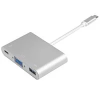 Эскиз Переходник Greenconnect USB Type C- VGA,USB 3.0, Type C (GCR-AP25)