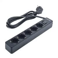 Perfeo сетевой фильтр "REAL STREAM, 5,0м, 5 розеток, 16А, 3500 Вт, тройная защита, черный. (PF_E1509) Perfeo сетевой фильтр "REAL STREAM, 5,0м, 5 розеток, 16А, 3500 Вт, тройная защита, черный. (PF_E1509)