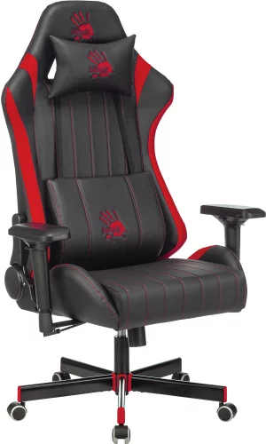 Кресло игровое A4Tech Bloody GC-990 черный/красный экокожа крестов. металл