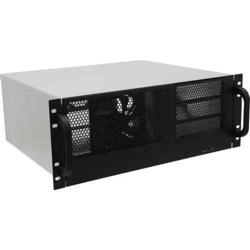 Procase RM438-B-0 Корпус 4U server case,3x5.25+8HDD,черный,без блока питания,глубина 380мм, MB ATX 12