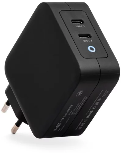 Блок питания TopON TOP-GaN-100WB автоматический 100W 5V-20V 5A 2xUSB от бытовой электросети LED индикатор (103207)