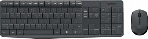 Клавиатура + мышь Logitech Wireless Desktop MK235, USB, Black (920-007931) (920-007931.)