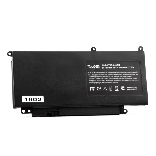 Аккумулятор для ноутбука Asus N750JK 11.1V 6060mAh PN: C32-N750 (TOP-ASN750)