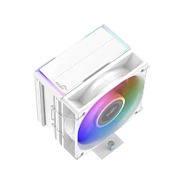Кулер для процессора/ CPU Cooler SAMA X40L WH (200W, 4-pin PWM, 133.5mm, 4x6mm, ARGB, 1x100mm, 56.6CFM, 31.2dBA, 2600RPM, S: 1851/ 1700/ 1200/ 115X, AM5/ AM4, white) (X40-WHWAYXOX-G)
