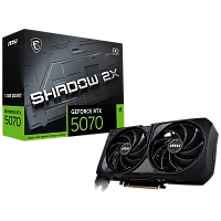 Видеокарта MSI RTX5070 SHADOW 2X OC 12GB GDDR7 192bit 3xDP HDMI 2FAN RTL (RTX 5070 12G SHADOW 2X OC)