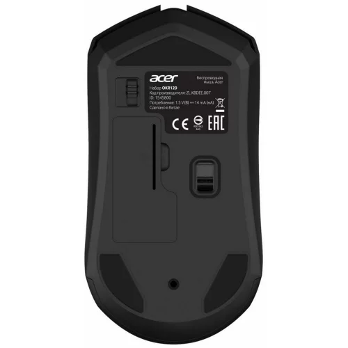 Набор клавиатура+мышь/ Беспроводной набор (клав+мышь) ACER OKR120 Wireless 2.4G combo set black (ZL.KBDEE.007) фото 10