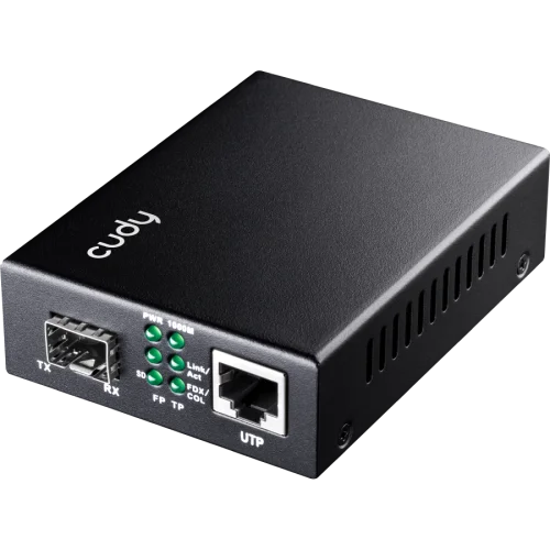 Медиаконвертер/ 10/ 100/ 1000M SFP Slot to 10/ 100/ 1000M PoE+ Port, IEEE 802.3at/ af (MC220P)