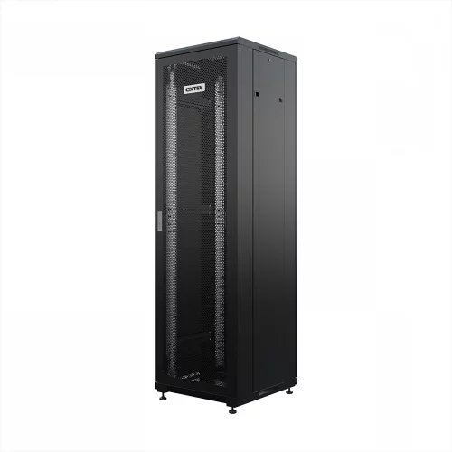 Шкаф напольный универсальный серверный ONTEK TC 32U 600х600мм, 4 профиля 19, двери перфорированная и перфорированная, боковые стенки съемные (TC32U66PPDRSWAS-9005)